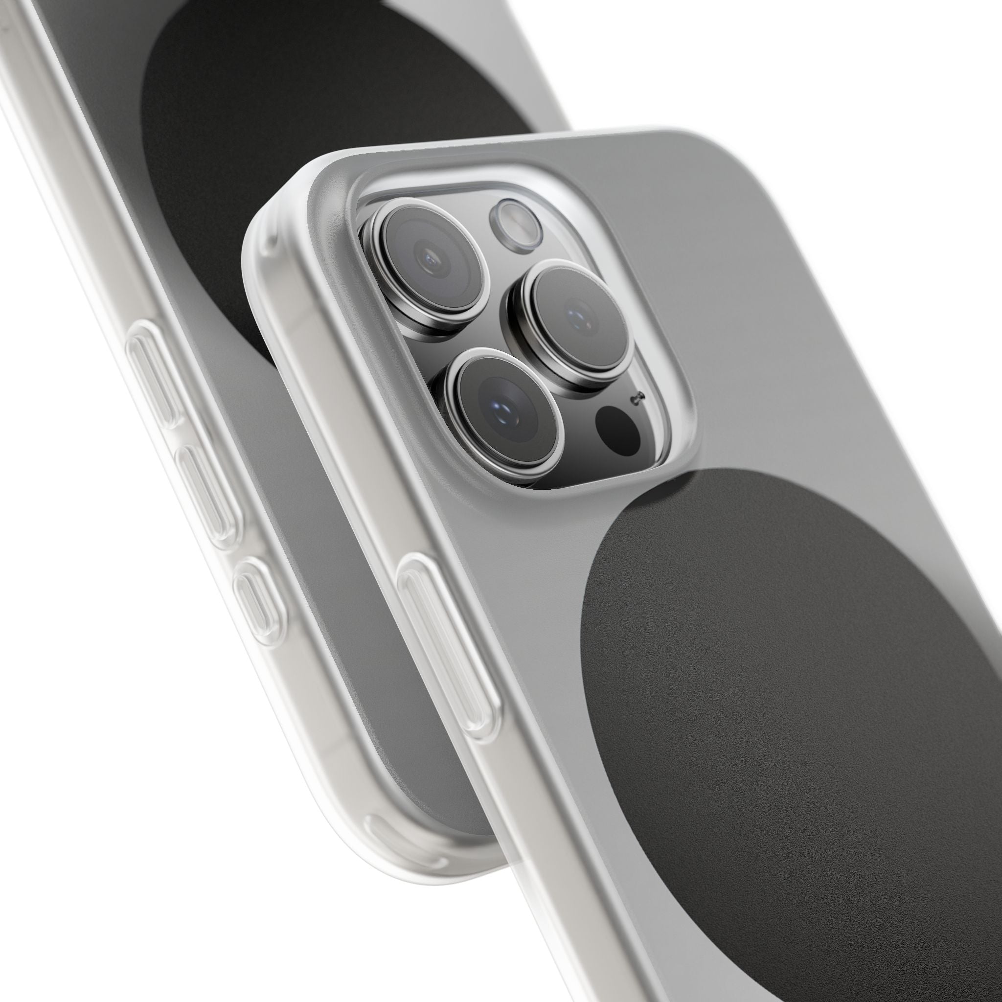 Grey Lite Phone Case for iPhone - Matte Onyx Sphere