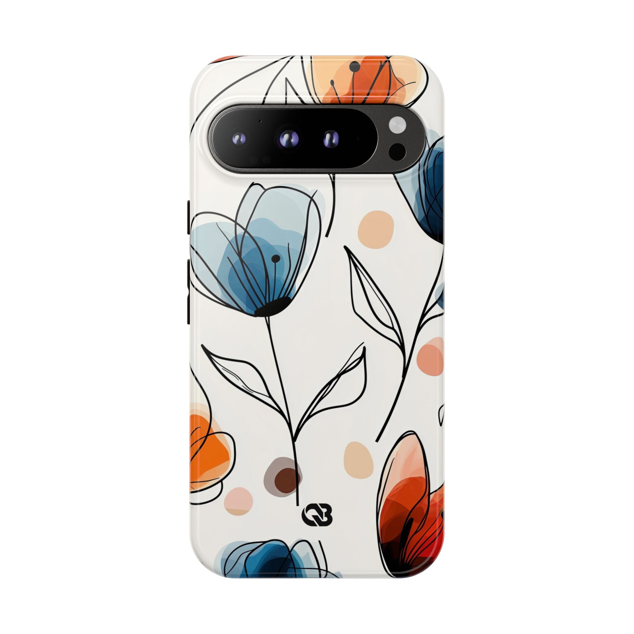 Ink Watercolor Tulips · Tough Mobilskal för Google Pixel