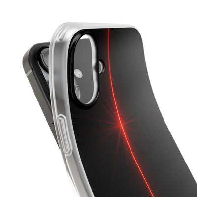Red Lite Phone Case for iPhone - Crimson Flare Vector