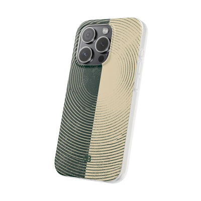 Green Lite Phone Case for iPhone - Evergreen Split Grain