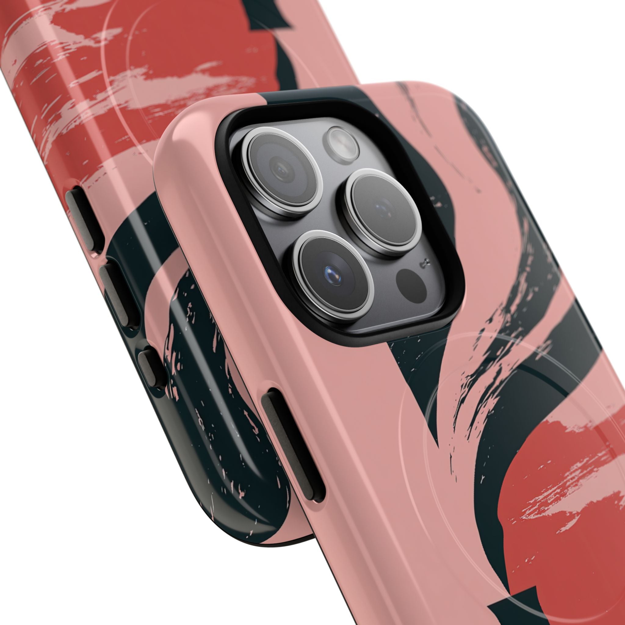 Pink Tough 2.0 Magsafe Phone Case for iPhone - Cinder Rose Plume