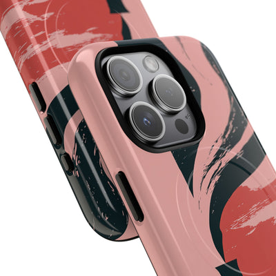 Pink Tough 2.0 Magsafe Phone Case for iPhone - Cinder Rose Plume
