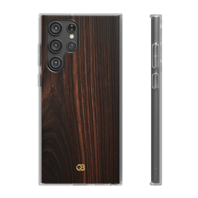 Brown Lite Phone Case for Samsung - Burnished Mahogany Grain
