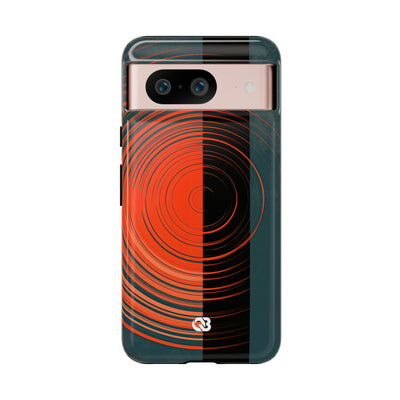 Teal Tough Phone Case for Google Pixel - Burnt Slate Radial