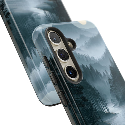 Silent Nordic Fjord · Tough Phone Case for Samsung · Blue