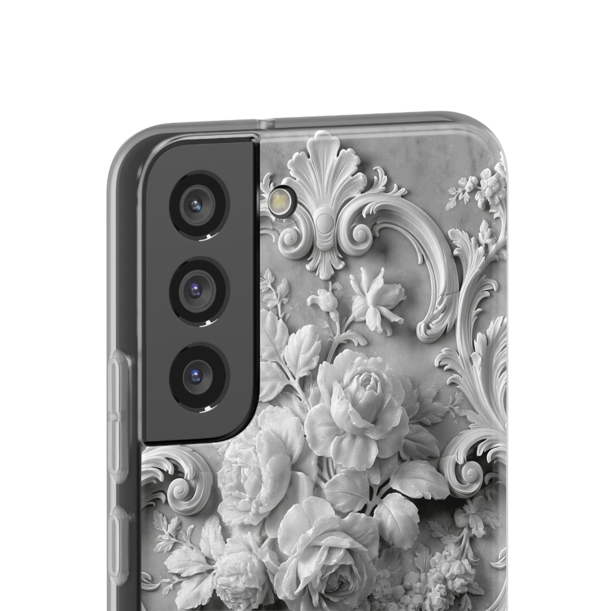 Rococo Marble Rose · Lite Phone Case for Samsung · White