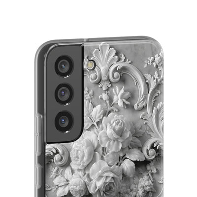 Rococo Marble Rose · Lite Phone Case for Samsung · White