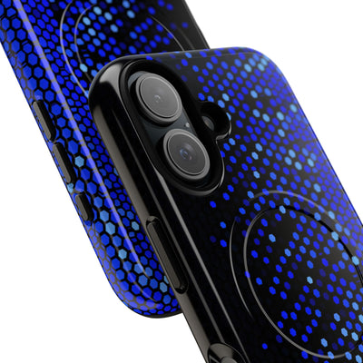 Cobalt Hex Dispersion · Tough 2.0 Magnetic Phone Case for iPhone · Blue