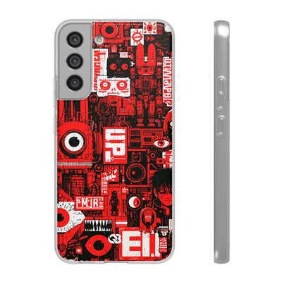 Neo Mecha Collage · Lite Phone Case for Samsung · Red