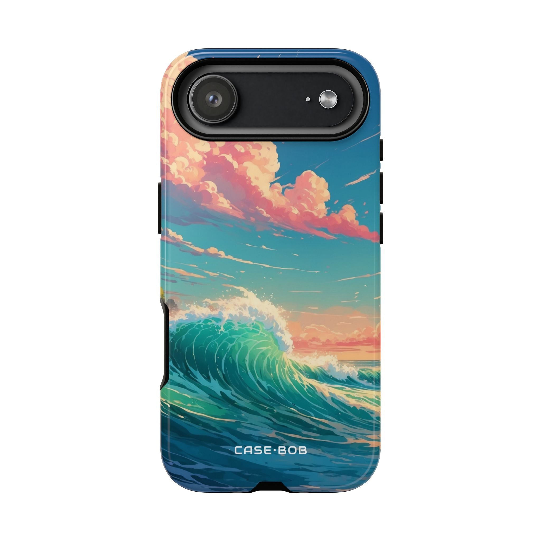 Turquoise Curl iPhone 17 Air Case - Tough - CASE•BOB