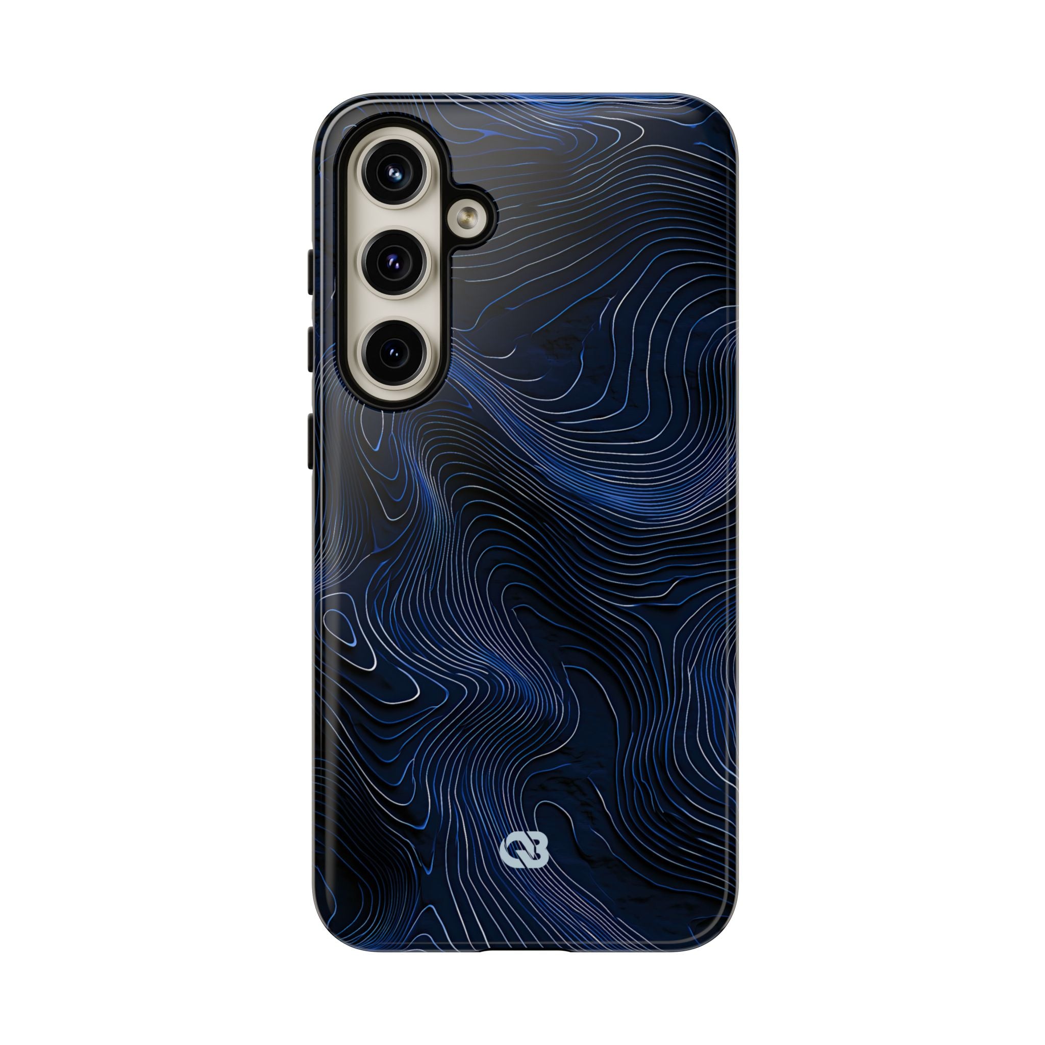 Blue Tough Phone Case for Samsung - Cobalt Contour Ridge