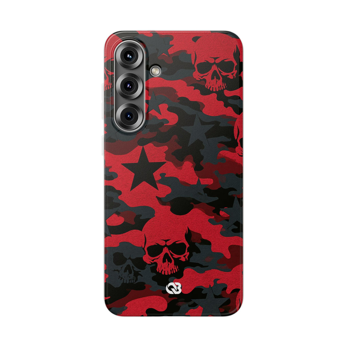 Crimson Skull Camo · Lite Phone Case for Samsung · Red