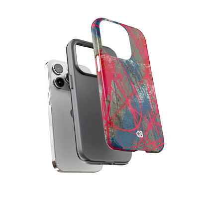 Neon Static Drip · Tough Phone Case for iPhone · Pink