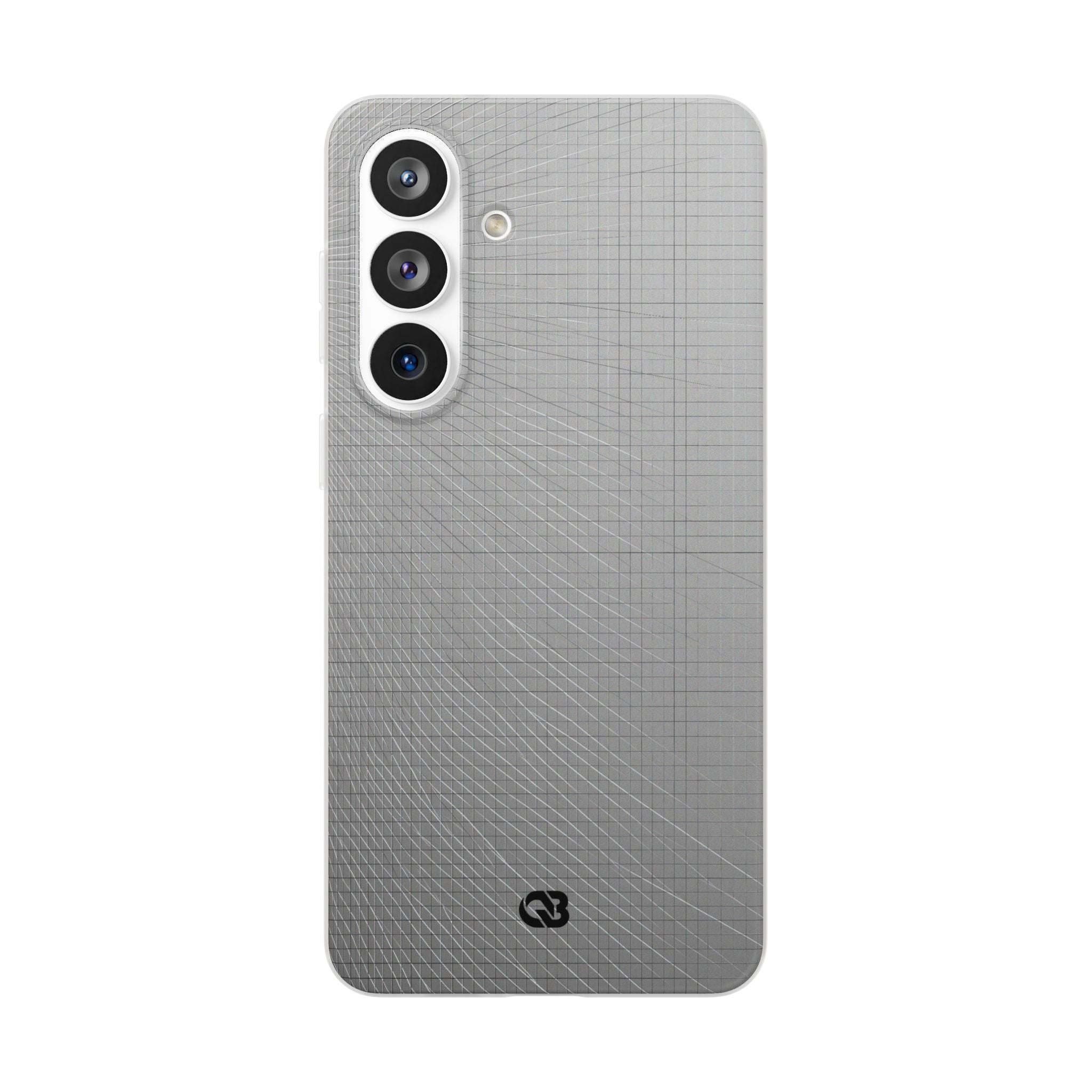 Grey Lite Phone Case for Samsung - Chrome Mesh Warp