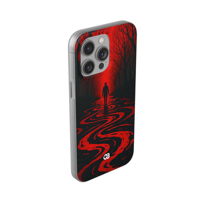 Crimson Shadow Path · Soft Phone Case for iPhone