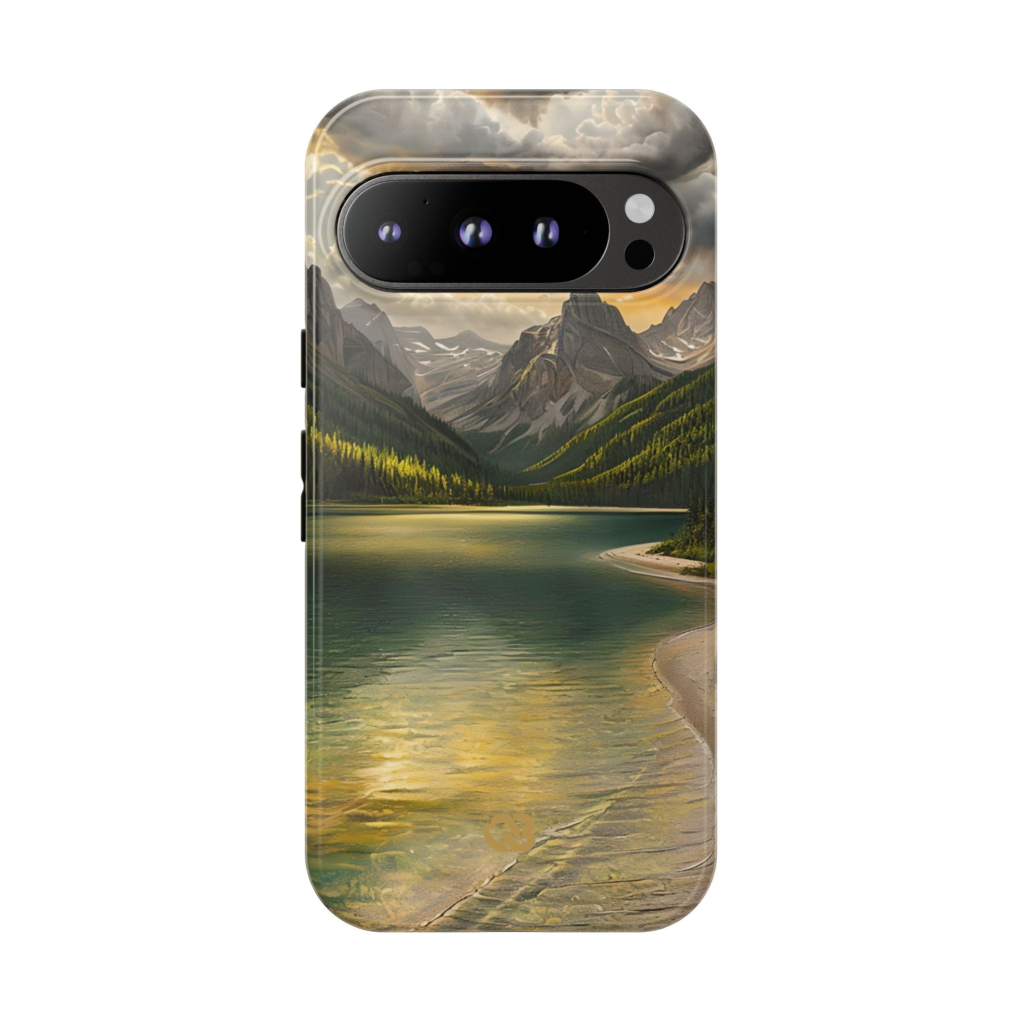 Gilded Mountain Lake · Tough Etui na telefon dla Google Pixel