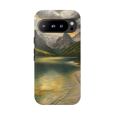 Gilded Mountain Lake · Tough Etui na telefon dla Google Pixel