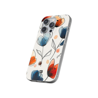 Ink Watercolor Tulips · Soft Handyhülle für iPhone