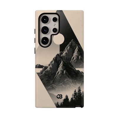 Beige Tough Phone Case for Samsung - Obsidian Summit Parchment