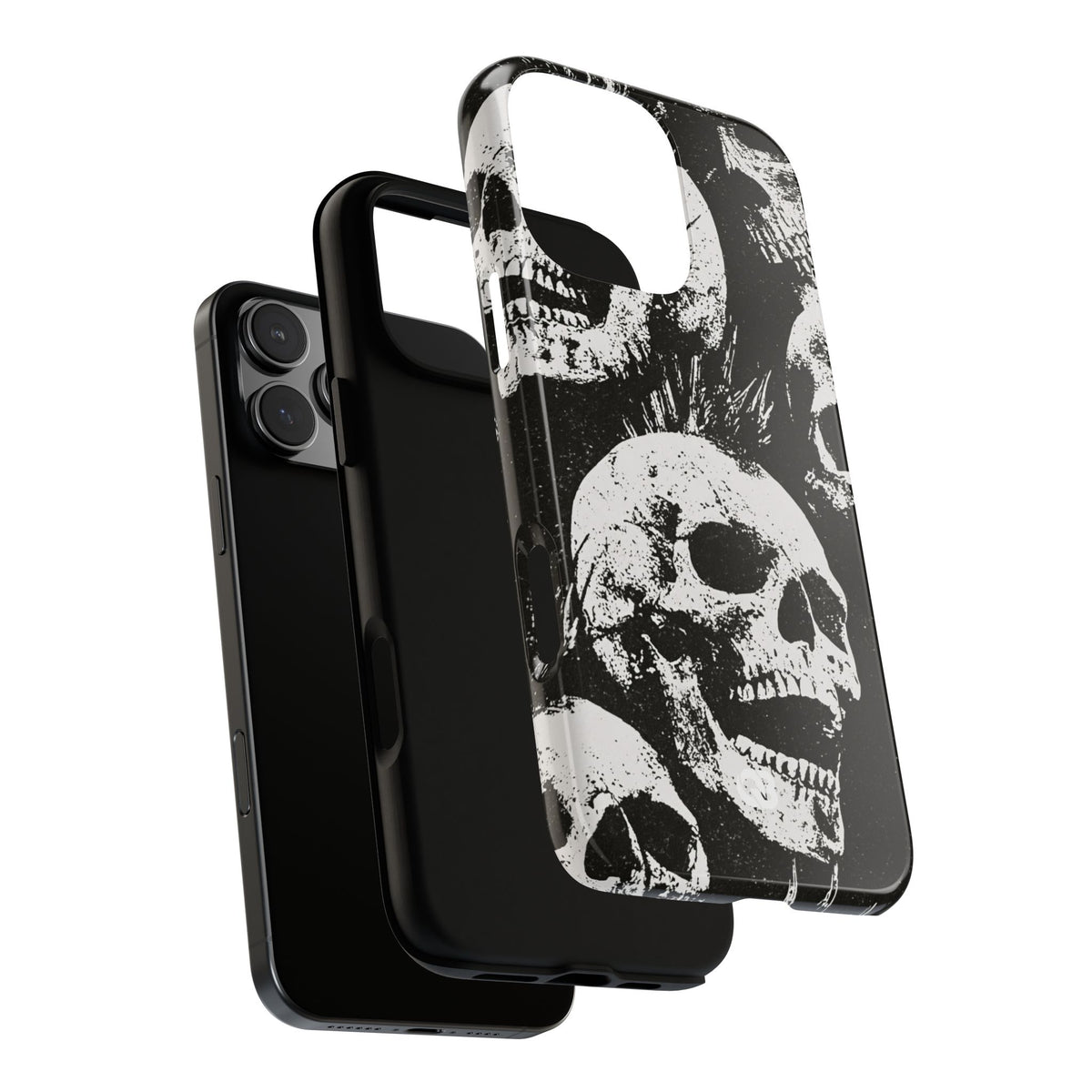 Punk Skull Riot · Tough Phone Case for iPhone · Black