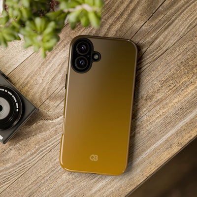 Gold Tough Phone Case for iPhone - Scorched Gold Haze
