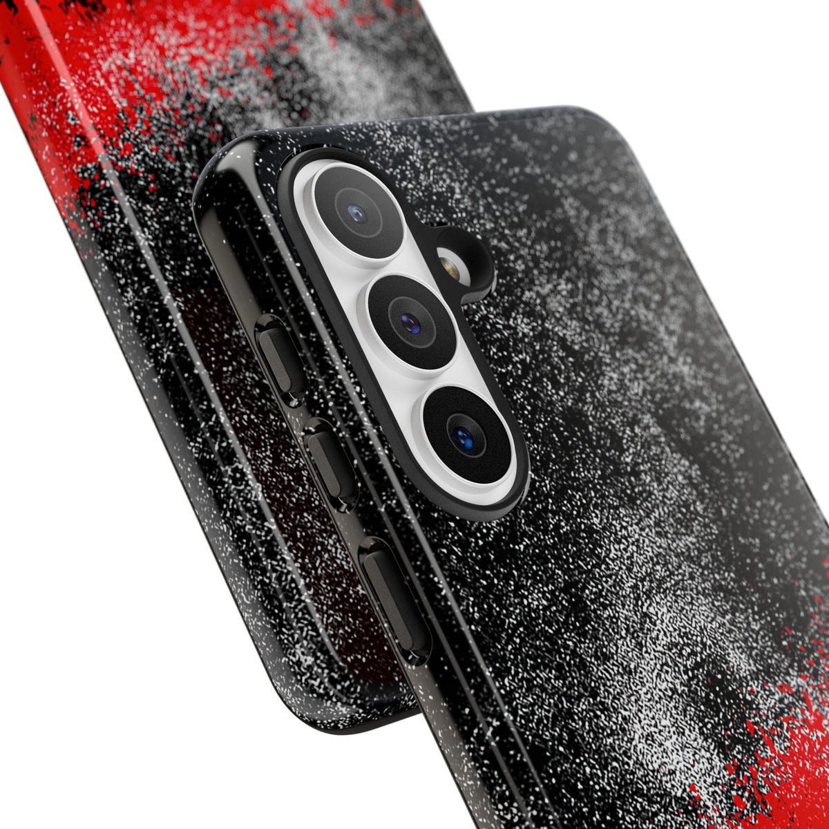 Crimson Noir Drip · Tough Phone Case for Samsung · Black