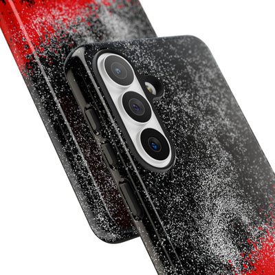 Crimson Noir Drip · Tough Phone Case for Samsung · Black