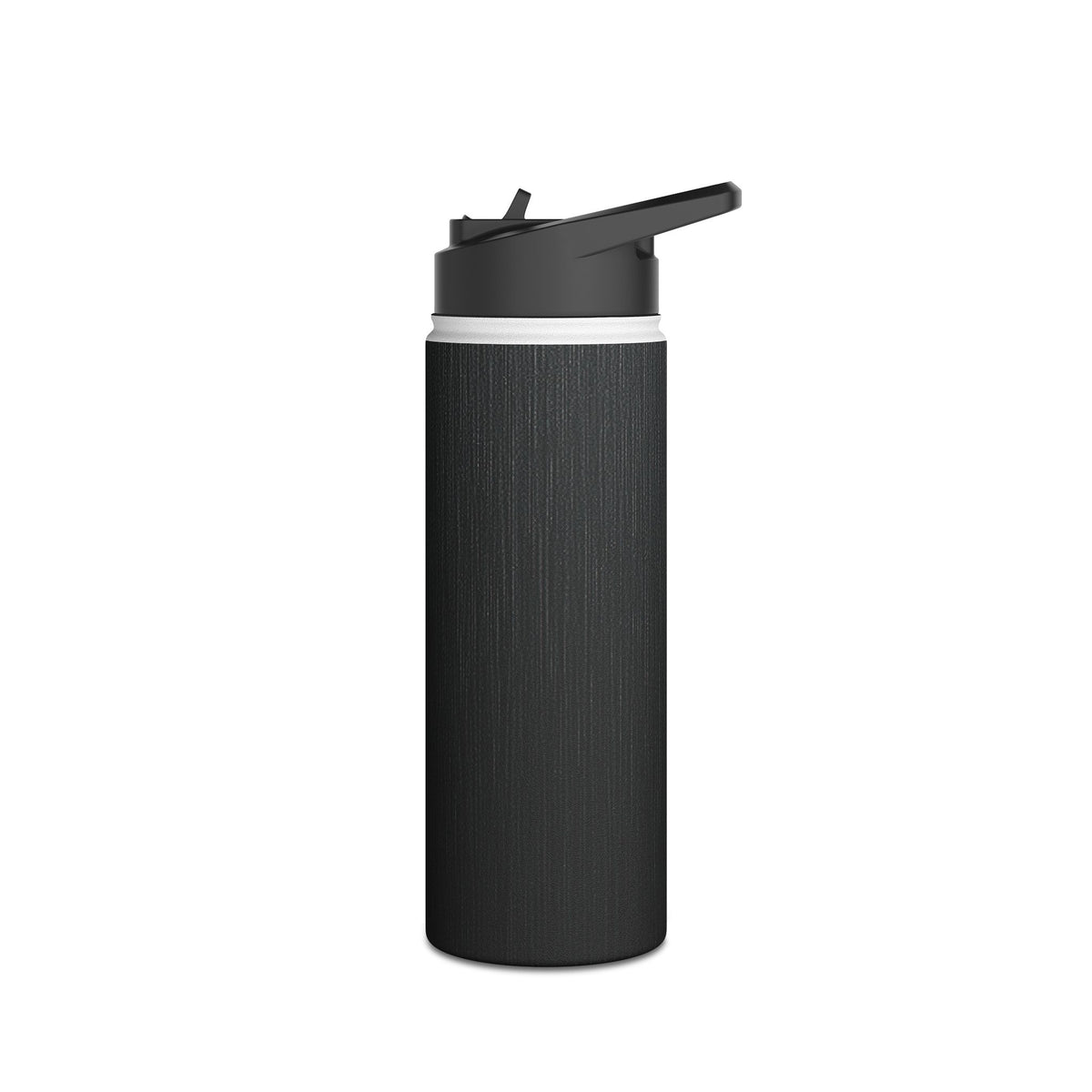 Obsidian Brushed Steel · Insulated Water Bottle · Black