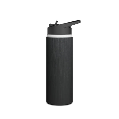 Obsidian Brushed Steel · Insulated Water Bottle · Black