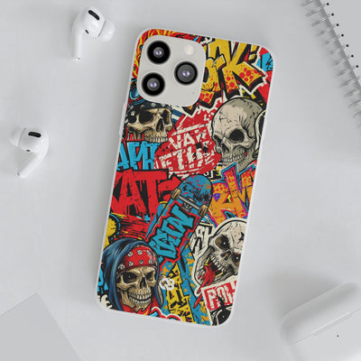 Skate Skull Riot · Lite Phone Case for iPhone ·  Red