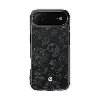 Obsidian Damask · Clear Impact Magnetic Phone Case for iPhone ·  Black