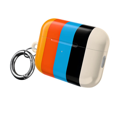 Rainbow Stripes Beige - AirPods Case