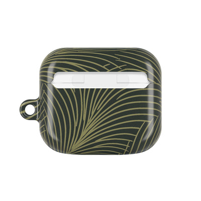 Midnight Palm Frond · Hard Case for AirPods & AirPods Pro · Green