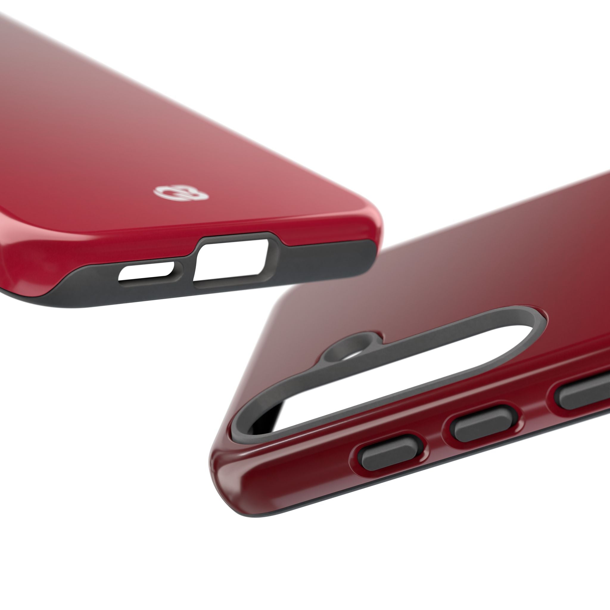 Red Tough Phone Case for Samsung - Crimson Velvet Fade