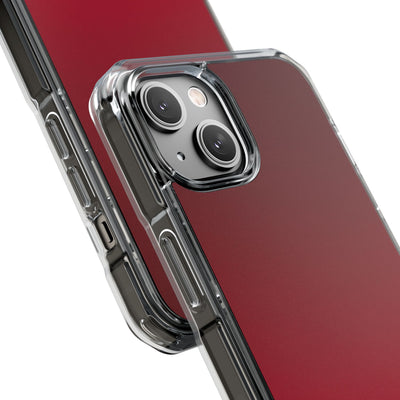 Red Impact MagSafe Phone Case for iPhone - Crimson Velvet Fade