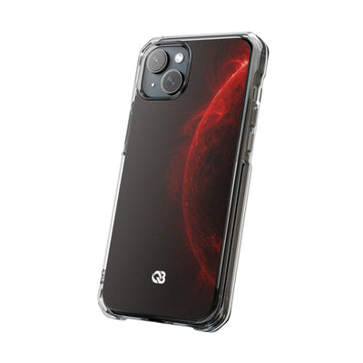 Red Impact MagSafe Phone Case for iPhone - Solar Crimson Flare