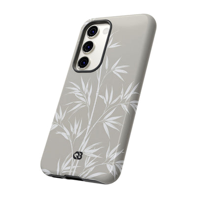 Beige Tough Phone Case for Samsung - Sandstone Bamboo Stalks