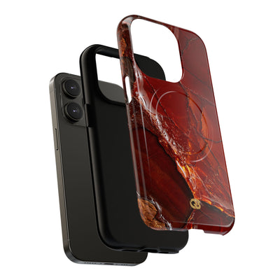 Amber Embrace · Tough 2.0 Magnetic Phone Case for iPhone · Brown