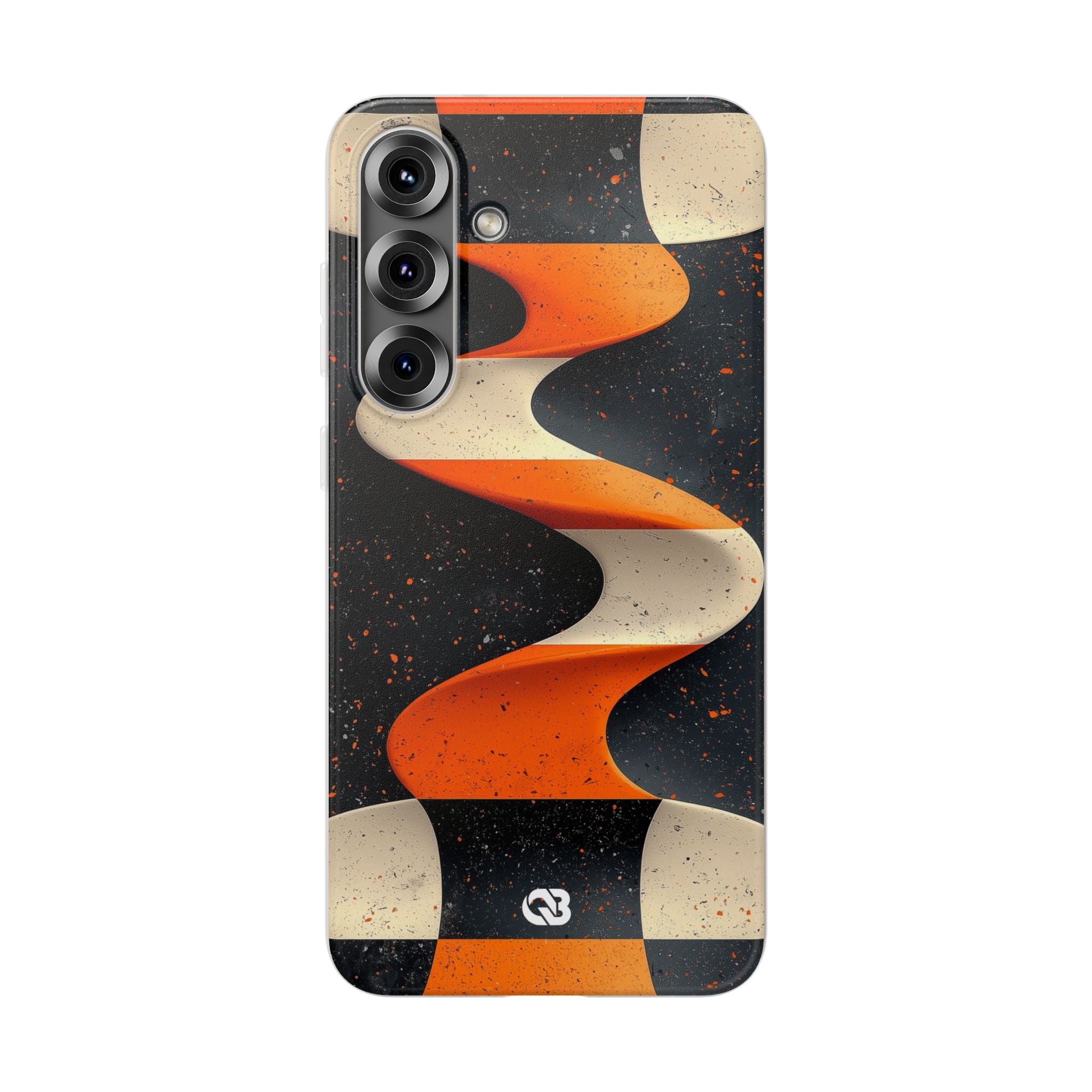 Orange Grit Twist · Soft Phone Case for Samsung