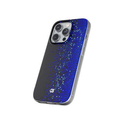 Cobalt Hex Dispersion · Lite Phone Case for iPhone ·  Blue