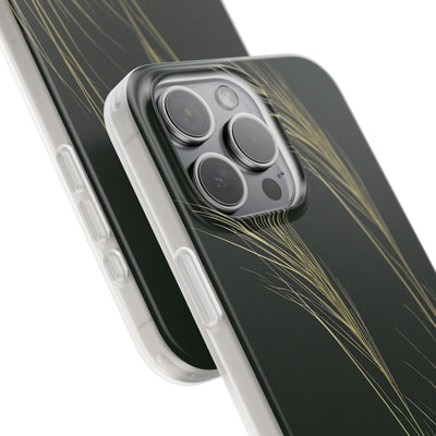 Green Lite Phone Case for iPhone - Midnight Gilded Grass
