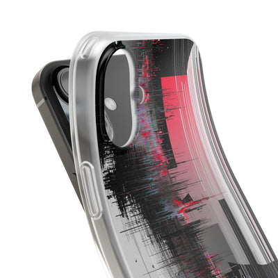 Black Lite Phone Case for iPhone - Crimson Data Leak