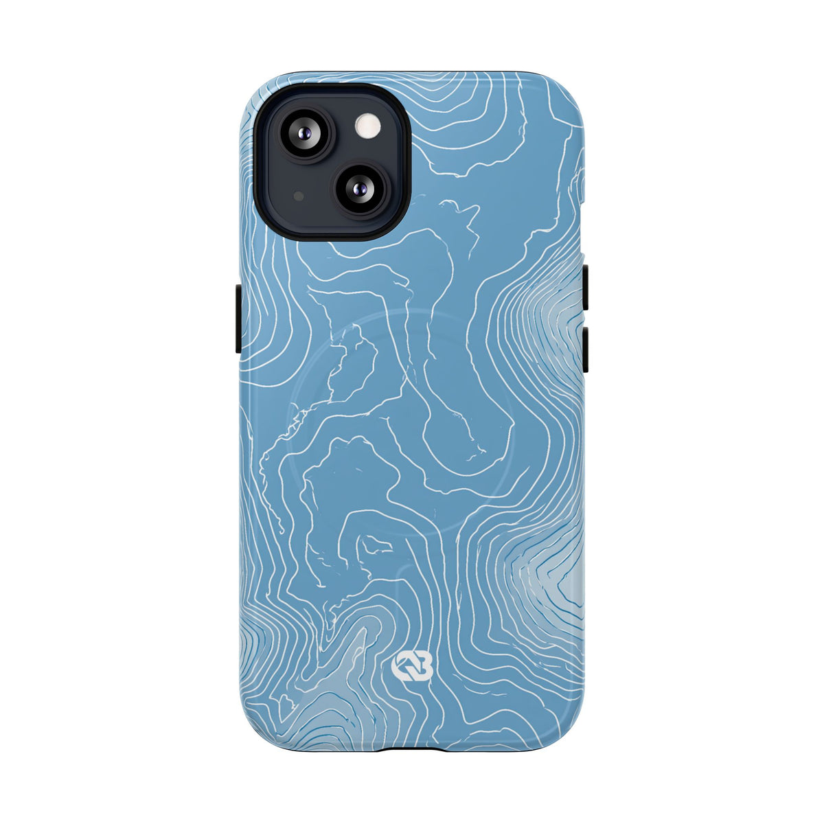 Glacial Basin Topo · Tough 2.0 Magnetic Phone Case for iPhone · Blue