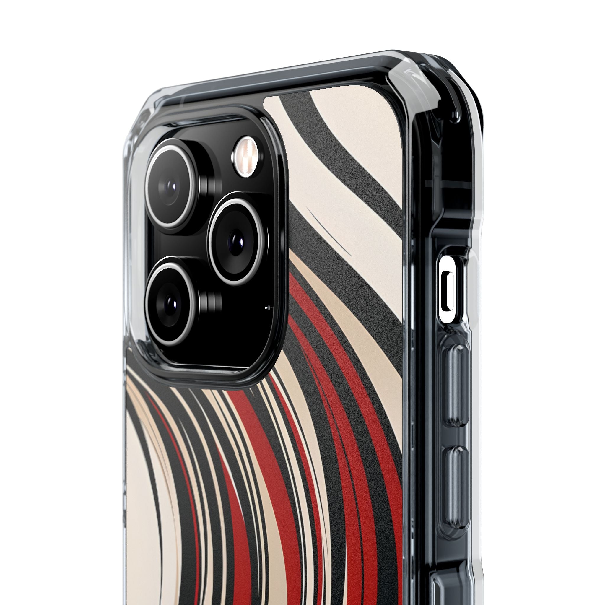 Karmesin Fluss Wellen · Impact Handyhülle für iPhone · Magsafe