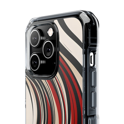 Karmesin Fluss Wellen · Impact Handyhülle für iPhone · Magsafe