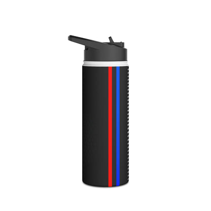 Tapered Dot Columns - Stainless Steel Water Bottle