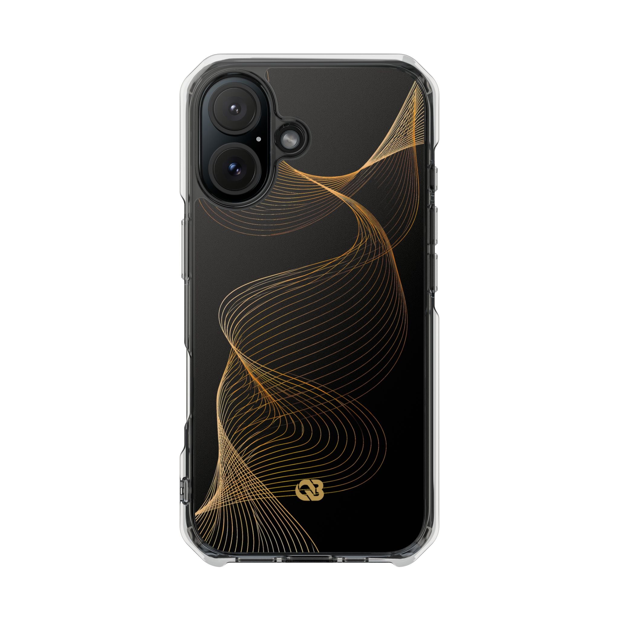Gold Impact MagSafe Phone Case for iPhone - Burnished Bronze Helix