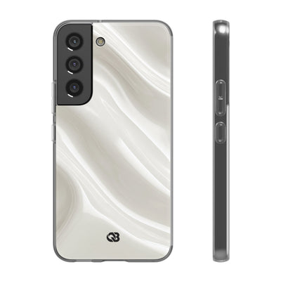 White Lite Phone Case for Samsung - Polished Ivory Wave