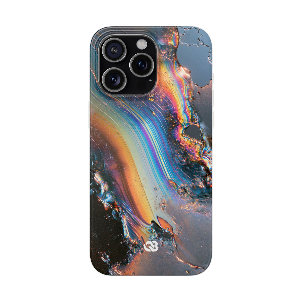 Prismatic Aura Flow · Lite Phone Case for iPhone ·  Blue