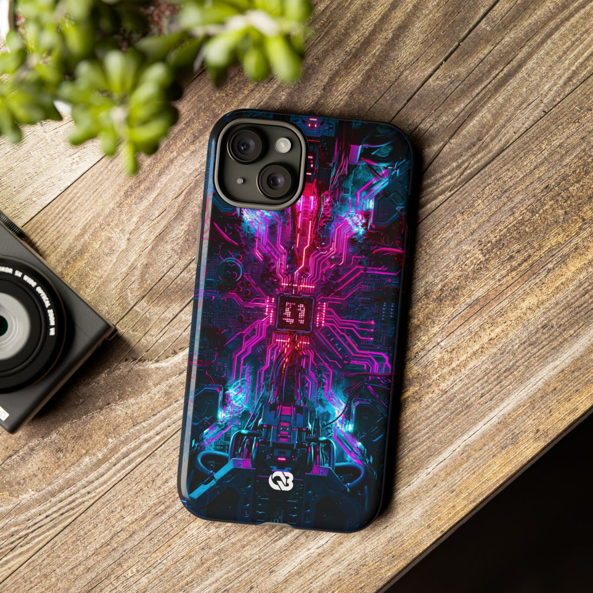 Neural Circuit Core · Tough Phone Case for iPhone · Black